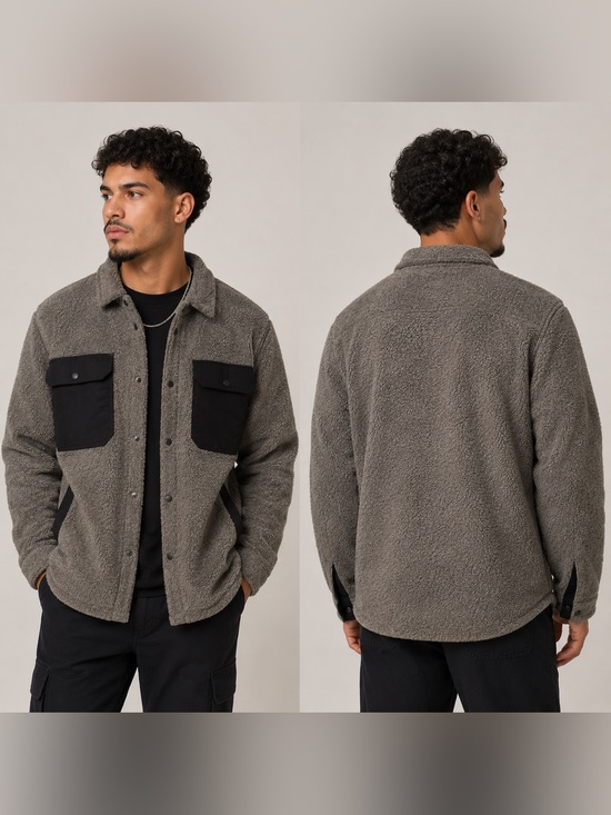 Outerknown Other - OuterKnown Men's Cozy Teddy Shacket Button Up - XL